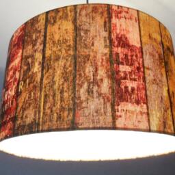 Shabby Chic Lampshade - Brown - thumbnail 2