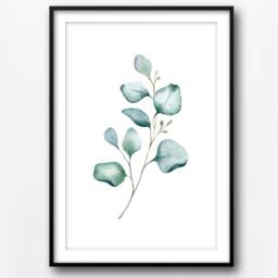 Eucalyptus Watercolor Prints Greenery Botanical Wall Art - thumbnail 4