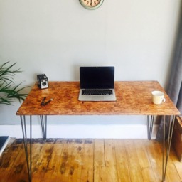 Osb Industrial Desk With Steel Hairpin Legs - thumbnail 2