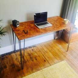 Osb Industrial Desk With Steel Hairpin Legs - thumbnail 3