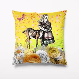 Alice in Wonderland Garden Cushion - Waterproof Outdoor Water Resistant Cushions Pillows 18 - thumbnail 1