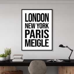 Meigle Iconic Bold Town Scotland Print Poster - Fife Gift Bespoke A5 A4 A3 Framed Or Unframed - thumbnail 3