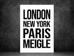 Meigle Iconic Bold Town Scotland Print Poster - Fife Gift Bespoke A5 A4 A3 Framed Or Unframed - thumbnail 1