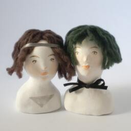 Doll Bust Suzanne Silver Triangle - thumbnail 3