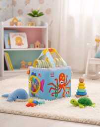 Montessori Travel Busy Box Sensory Quiet Book, Ocean Theme