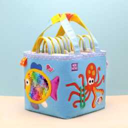 Montessori Travel Busy Box Sensory Quiet Book, Ocean Theme - thumbnail 2