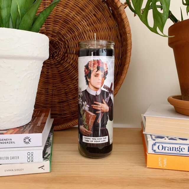 Saint Billie Joe Armstrong Prayer Candle Scented Vegan Soy Wax - image 1