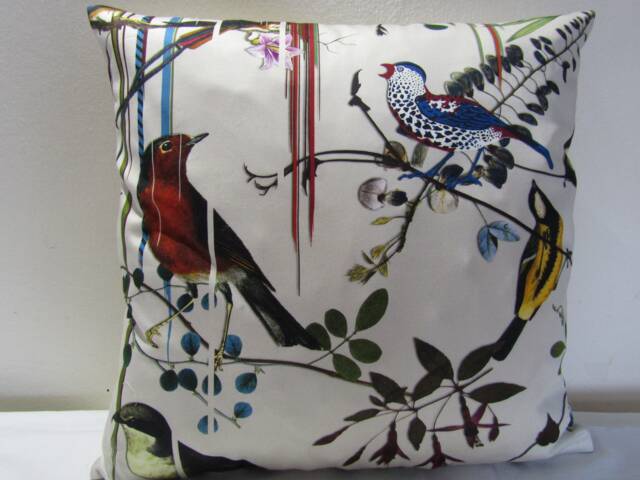 Designers Guild & Christian Lacroix Fabric Birds Sinfonia Jonc Cushion Cover - image 1