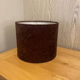 Handmade Lampshade in A Beautiful Brown Colour Velvet Fabric, Various Sizes Available, Ceiling Or Table/Floor Lamp Options - thumbnail 2