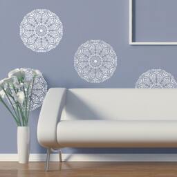 Wall Lace Decorative Stencil Talia For Home Painting Decorating Diy Decor - thumbnail 1