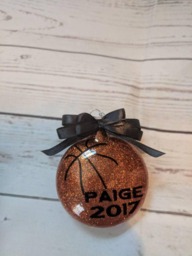 Basketball Ornament/ Christmas/ Sports Gift/ Personalized Decor - thumbnail 1