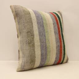 Kilim Pillow, Sofa Pillow Boho Pillow, Handwoven Pillow, 18x18 - 45x45 cm Minimalist Decorative Pillow, Cushion Cover Throw Pillow 4Kbf-572 - thumbnail 2