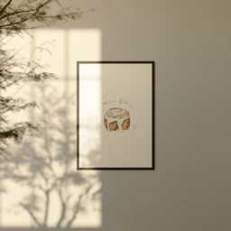 Cinnamon Bun Print Wall Art - Square Or Portrait, Food & Drink Artwork, Pastry Art, Lover Gift Idea, Kitchen Print - thumbnail 2