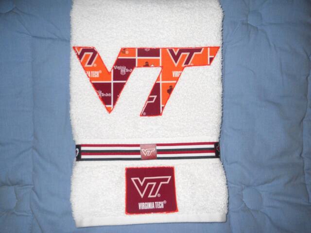 Virginia Tech Hokies Hand Towel Bathroom, Kitchen, Bar, Grill, Grad Gift - image 1