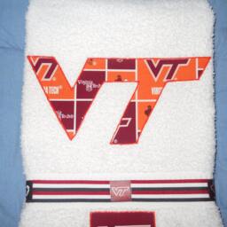 Virginia Tech Hokies Hand Towel Bathroom, Kitchen, Bar, Grill, Grad Gift - thumbnail 3