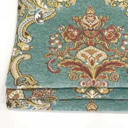 Chenille Floral Damask Flat Roman Shade, Cl1195 - thumbnail 2