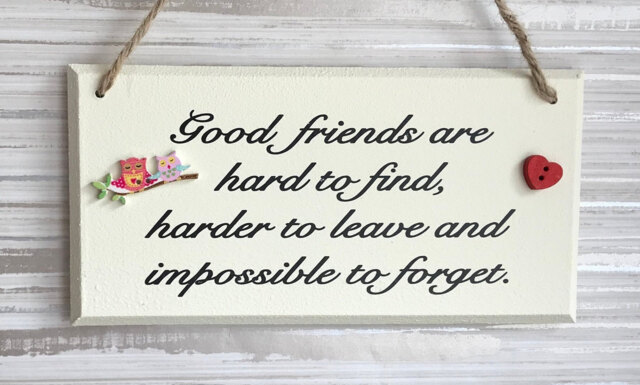 Good Friends Are Hard To Find, Friendship Gift, Gifts For Her, Best Friend Birthday, Christmas, Wall Hanging - image 1