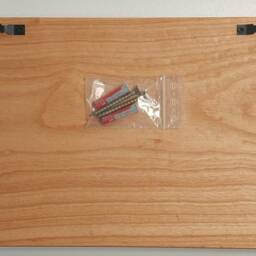 Key Board Landmarks Key Holder Solid Cherry Wood Antique Organizer - thumbnail 3