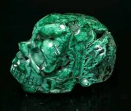 Malachite Skull - thumbnail 4