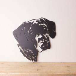 German Shorthaired Pointer Metal Wall Art, Rusty Steel Dog Garden Decor - thumbnail 2