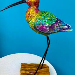 Bird Figurine-Ornament, Handpainted Bird, Home Decor - thumbnail 4