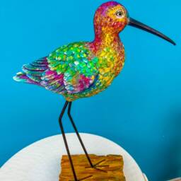 Bird Figurine-Ornament, Handpainted Bird, Home Decor - thumbnail 2