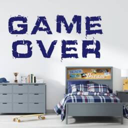 Game Over Wall Decal Video Room Decor Vg032 - thumbnail 2