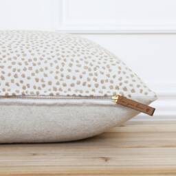 Gold Dot Pillow Cover Decorative Throw Farmhouse Designer Pillows 20 X 16 26 -- Levi - thumbnail 2