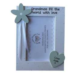 Grandmas Fill The World With Love Photo Frame Personalised Keepsake Gift For Nan Nana Granny 6x4 - thumbnail 2