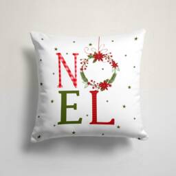 Christmas Cushion Cover/Bird Throw Pillow Cover/Santa Claus, Christmas Pillows Socks Print Covers/Bell Xmas Top - thumbnail 2