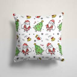 Christmas Cushion Cover/Bird Throw Pillow Cover/Santa Claus, Christmas Pillows Socks Print Covers/Bell Xmas Top - thumbnail 4