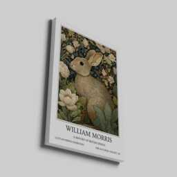 Rabbit William Morris Wall Art Vintage Poster, Floral Art Print - thumbnail 2