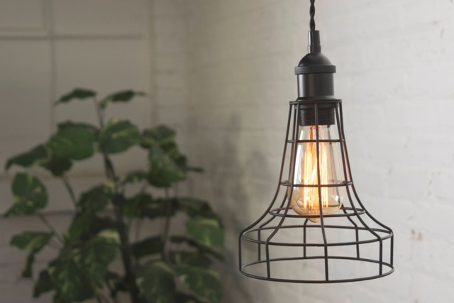Wire Flare Cage Edison Antique Pendant Lighting Hanging Ceiling Fixture Industrial Bar Black Lamp Hangout - image 1