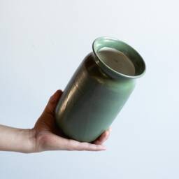 Vase Handmade - Modern Minimal Design, Stoneware, Handmade Ceramics, Present, Gift For Flowers, Decoration - thumbnail 2