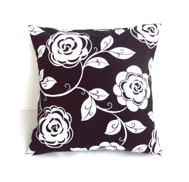 Black & White Pillow Cover, Covers, Home Decor, Accents, Decorative Pillows, 16x16 Covers - image 1
