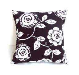Black & White Pillow Cover, Covers, Home Decor, Accents, Decorative Pillows, 16x16 Covers - thumbnail 1