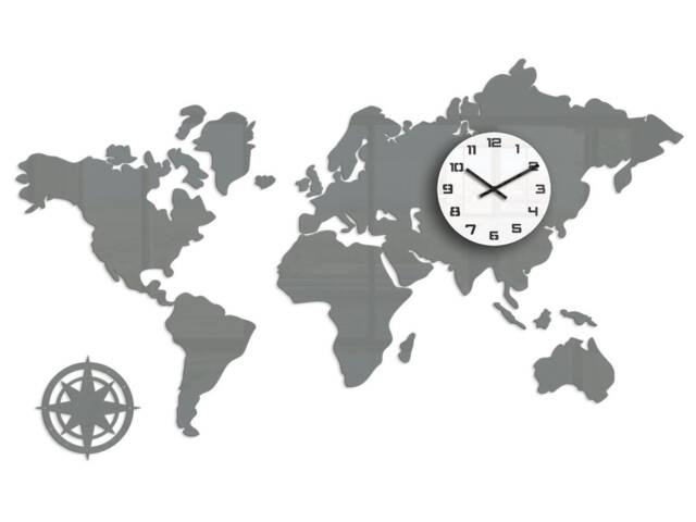 Big Wall Clock World 120 X 70cm/47, 24 - image 1