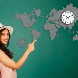 Big Wall Clock World 120 X 70cm/47, 24 - thumbnail 4
