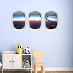 Vwaq Aviation Wall Decals, Airplane Wing Stickers - Aircraft Art Decor - Ppw39 - thumbnail 1