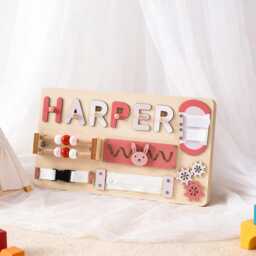 Custom Baby Name Puzzle, Early Learning Wooden Toddler Toys, 2 Year Old Puzzle Gifts, Birthday Gift For Baby, Room Decor - thumbnail 3