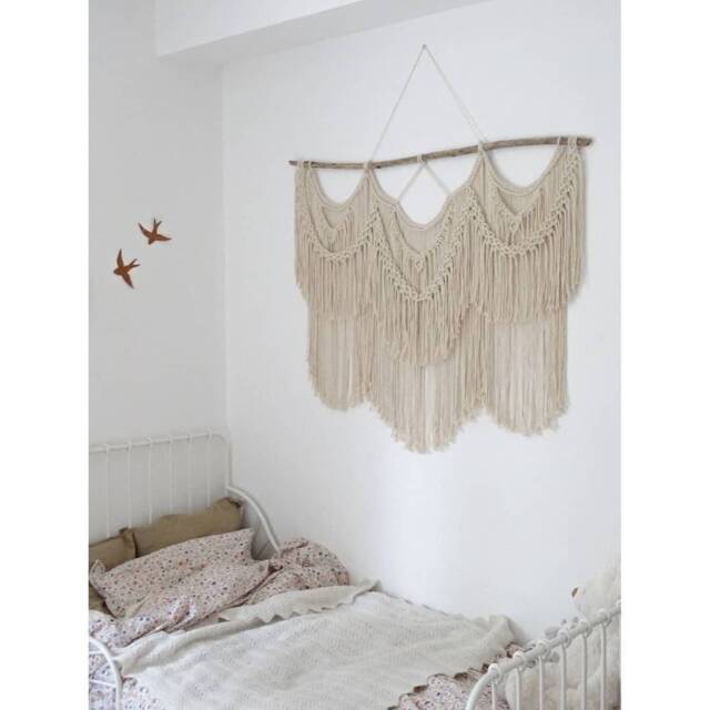Large Wall Hanging in Macram??, Large Headboard Macram?? - image 1