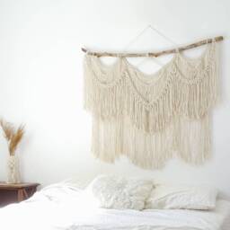 Large Wall Hanging in Macram??, Large Headboard Macram?? - thumbnail 2