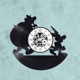 Handmade 33-Rpm Vinyl Wall Clock/Asterix & Obelix Theme, Cartoons, Goscinny
