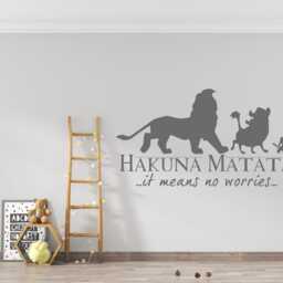 Hakuna Matata Lion King Wall Decal Simba Nursery Decor 4079 - thumbnail 3