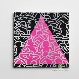 Silence Canvas Art Wall Abstract Pop Print Picture Framed Home Decor -D906 - thumbnail 2