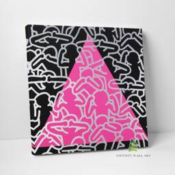 Silence Canvas Art Wall Abstract Pop Print Picture Framed Home Decor -D906 - thumbnail 1