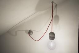 Concrete Pendant Lamp - Modern Industrial Light in Cement Sconce Mod Applique - thumbnail 1