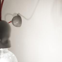 Concrete Pendant Lamp - Modern Industrial Light in Cement Sconce Mod Applique - thumbnail 2