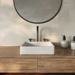 35 Colors - Lily Sq. Concrete Vessel Sink Modern Bathroom, Powder Room - thumbnail 1