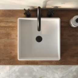 35 Colors - Lily Sq. Concrete Vessel Sink Modern Bathroom, Powder Room - thumbnail 2